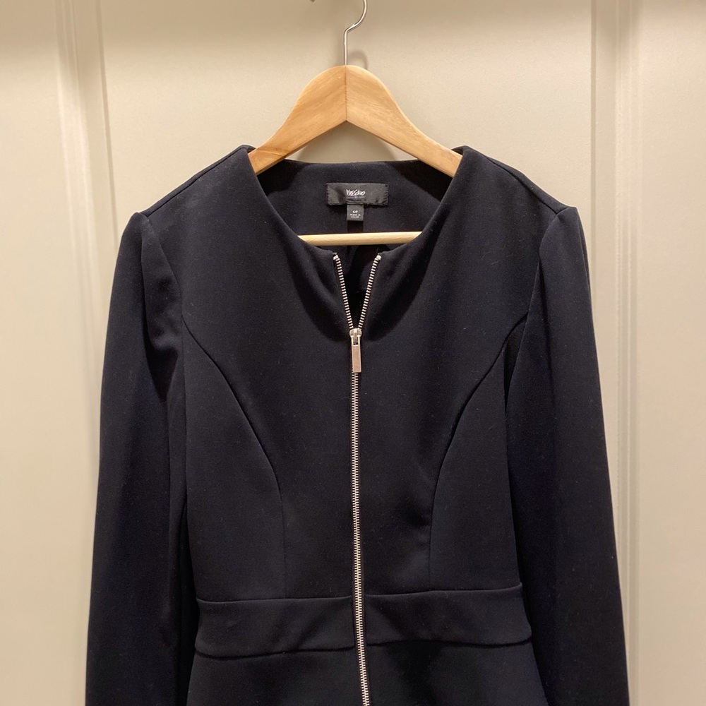 Three Peplum Blazers (Maroon, Black, Grey)